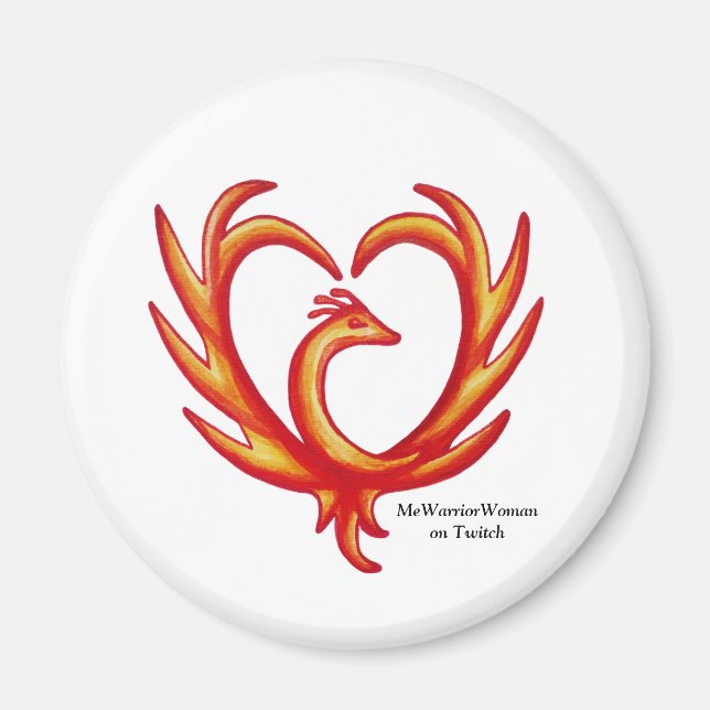 Phoenix Heart, MeWarriorWoman på Twitch Magnet (Framsidan)