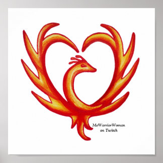 Phoenix Heart, MeWarriorWoman på Twitch Poster