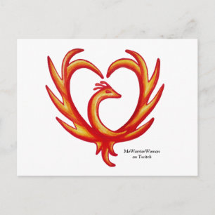 Phoenix Heart, MeWarriorWoman på Twitch Vykort