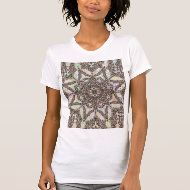 Phoenix Henna Mandala Art T-shirt (Framsida)