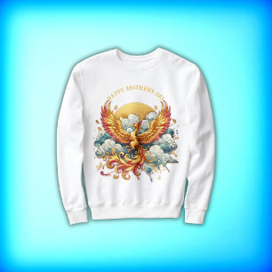 Phoenix i Clouds Lycklig Mors dag T Shirt