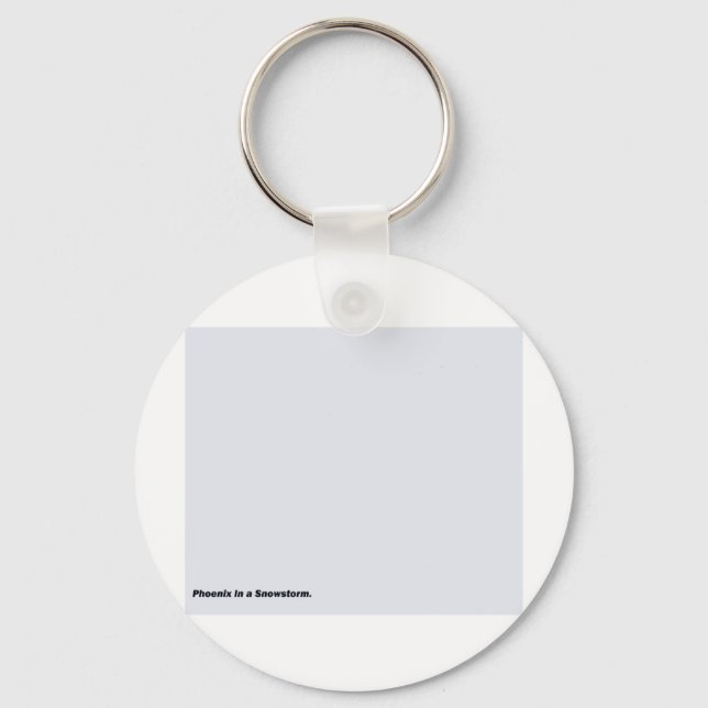 Phoenix i en snöstorm nyckelring (Framsida)