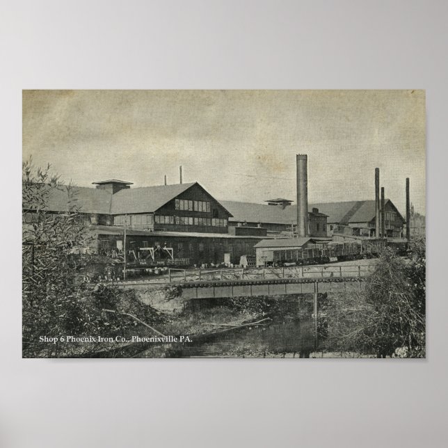 Phoenix Järn Co. Phoenixville PA Poster (Framsidan)