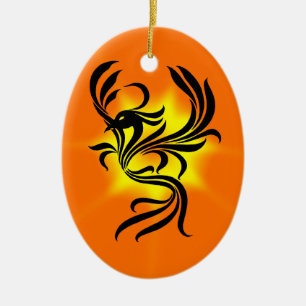Phoenix Julgransprydnad Keramik