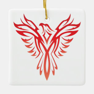 Phoenix Julgransprydnad Keramik