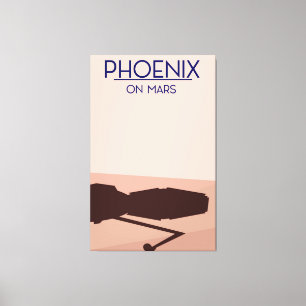 Phoenix lander på Mars. Canvastryck
