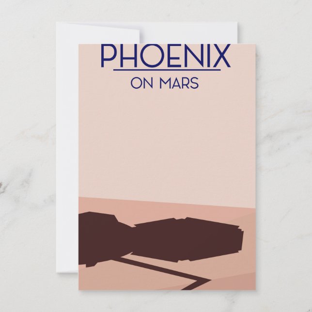 Phoenix lander på Mars. Inbjudningar (Baksida)