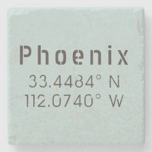 Phoenix Latitude Longitud Stenunderlägg