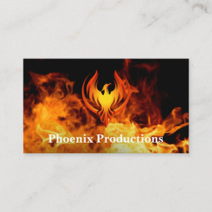Phoenix-Logotyp Brandbakgrund Visitkort