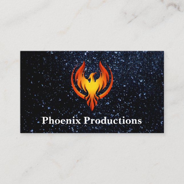 Phoenix-Logotyp | Rymdforskning Visitkort (Framsida)
