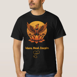 Phoenix Lotus Måne - Endure. Heal. Inspire. Resili T Shirt