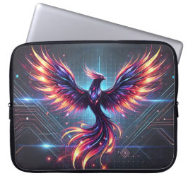 "Phoenix Neon Laptop sleeve - Futuristiska 15"