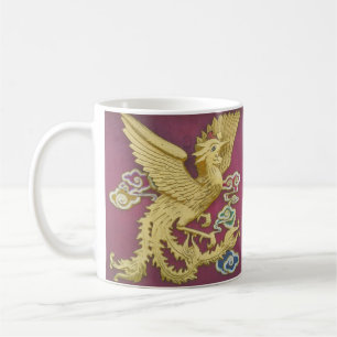 Phoenix och drakemugg kaffemugg
