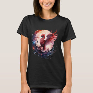 Phoenix Reborn Fire Phoenix Bird Mythical Bird Rej T Shirt