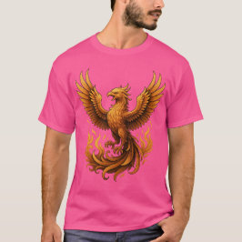 Phoenix Reborn - Stiga upp i Guld T Shirt