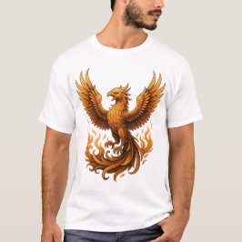 Phoenix Reborn - Stiga upp i Guld T Shirt