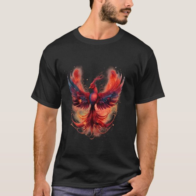 Phoenix Rejuvenation Mythical Bird Reborn Phoenix T Shirt (Framsida)