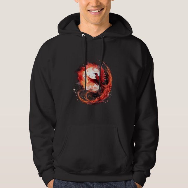 Phoenix Rejuvenation Phoenix Stigning Mythical Bir Hoodie (Framsida)