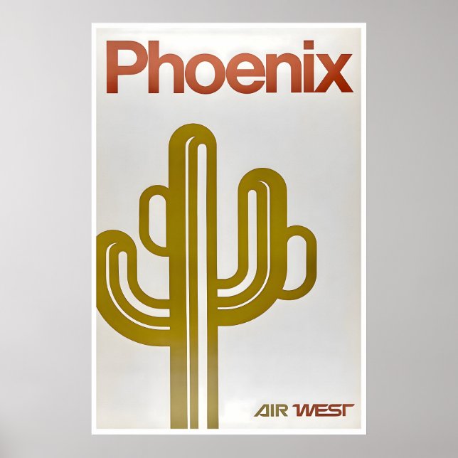 Phoenix Resemalmanack Arizona Konst Amerika Tryck (Framsidan)