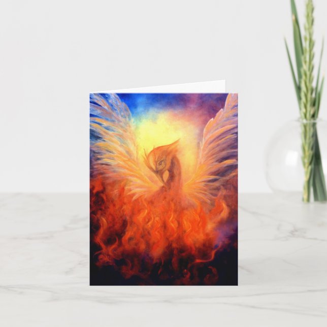 Phoenix resning Notecard Kort (Framsida)