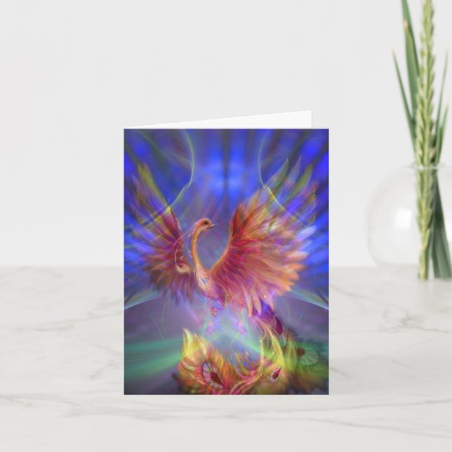 Phoenix resning Notecard Kort (Framsida)