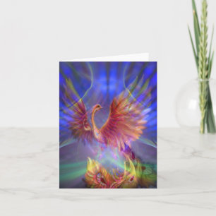 Phoenix resning Notecard Kort
