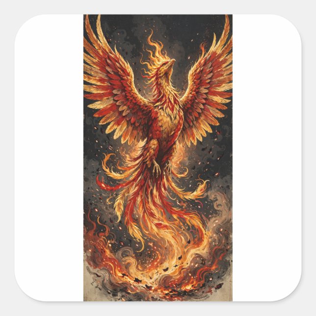 Phoenix Rise Klistermärke (Framsida)