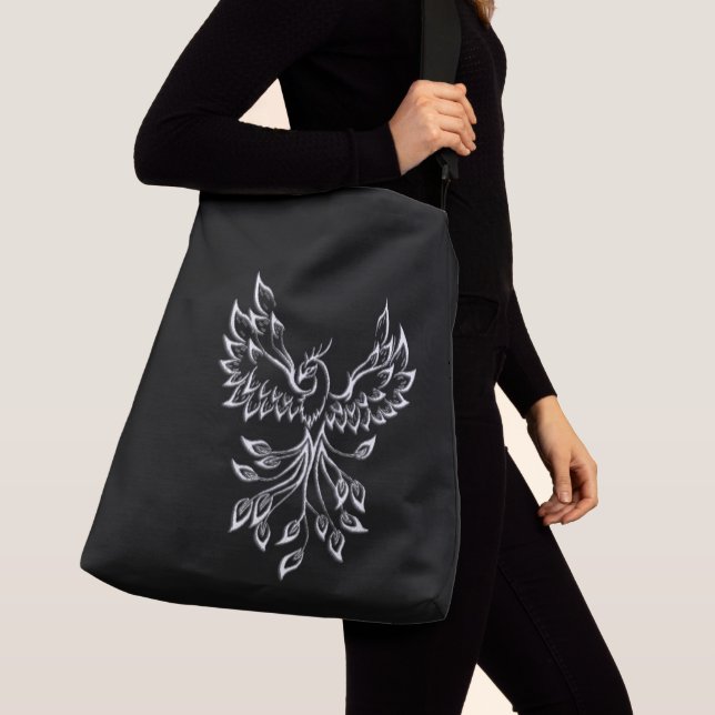 Phoenix Rises på Black Axelväska (Närbild)