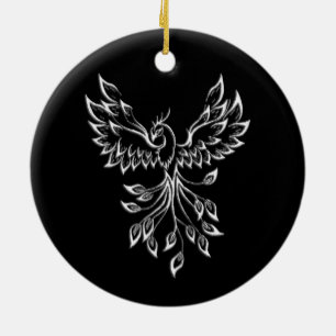 Phoenix Rises på Black Julgransprydnad Keramik