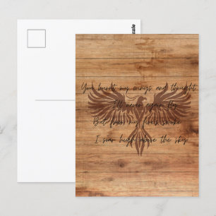 Phoenix Rising Motivation Vykort
