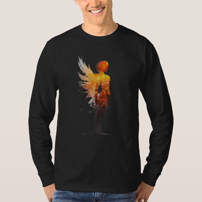 Phoenix Rising Wings Resurrection Rebirth New Begi T Shirt (Framsida)