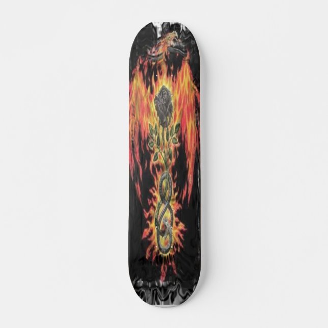phoenix-skateboard mini skateboard bräda 18,5 cm (Framsida)