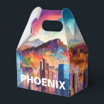 Phoenix Skyline Abstrakt Art Presentaskar<br><div class="desc">Lägg till en modern pekpenna till evenemanget med den här förmånslådan som innehåller abstrakt Phoenix-skyltkonst. Perfekt för bröllop,  party eller företagsgåvor.</div>