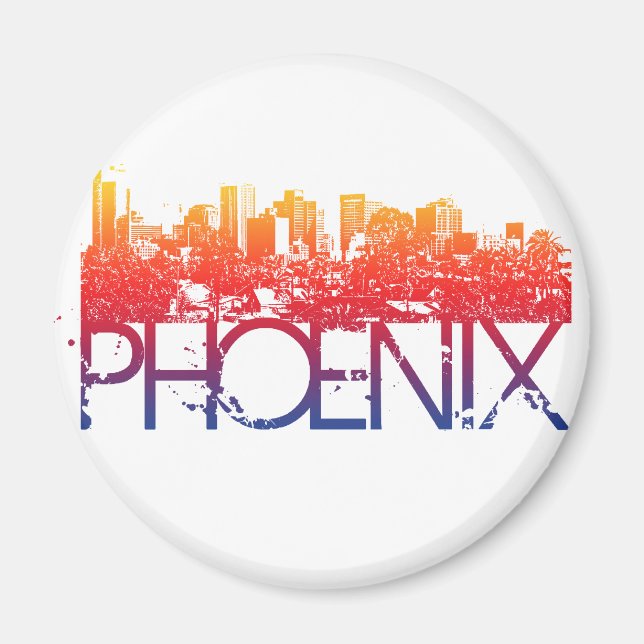 Phoenix Skyline Design Magnet (Framsidan)
