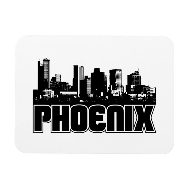 Phoenix Skyline Magnet (Horisontell)