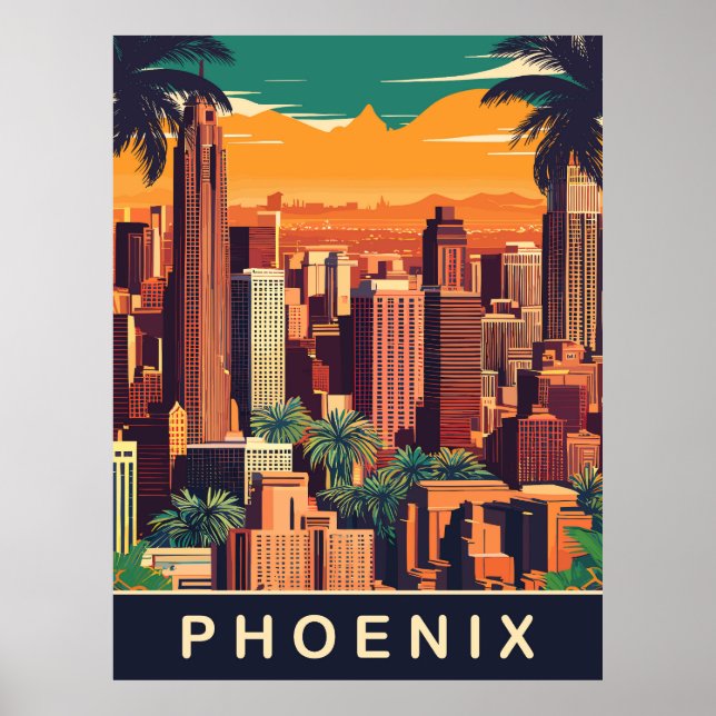 Phoenix Skyline, resa Poster (Framsidan)