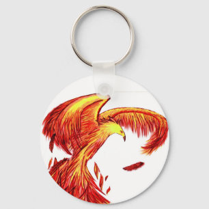Phoenix som är Reborn Keychain. Nyckelring