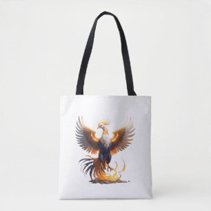 Phoenix Stiga upp Hoodie 🔥 Mythical Fire Bird Swe Tygkasse