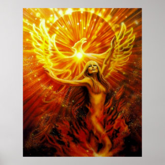 Phoenix Stigning av Lisa Iris Poster