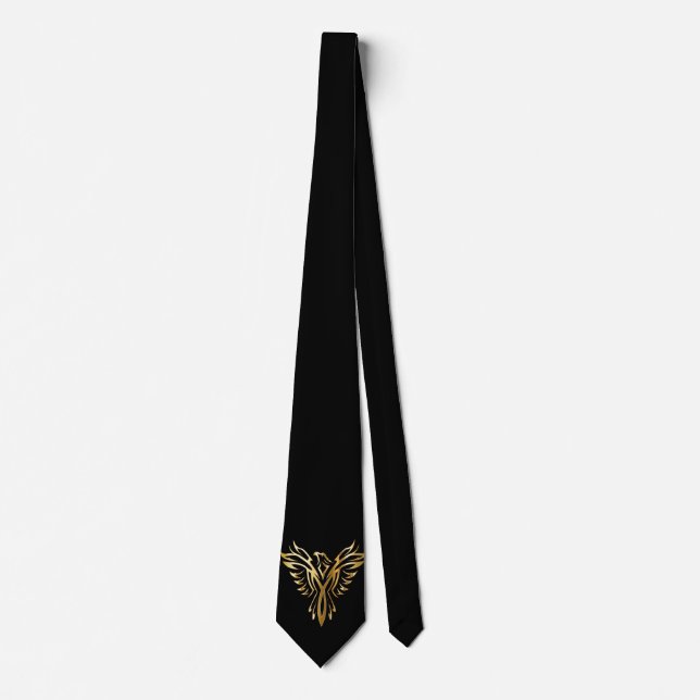 Phoenix Stigning Black & Guld Elegant Slips (Framsida)
