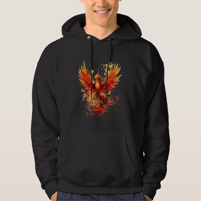 Phoenix Stigning Fire Phoenix Bird Rejuvenation My Hoodie (Framsida)