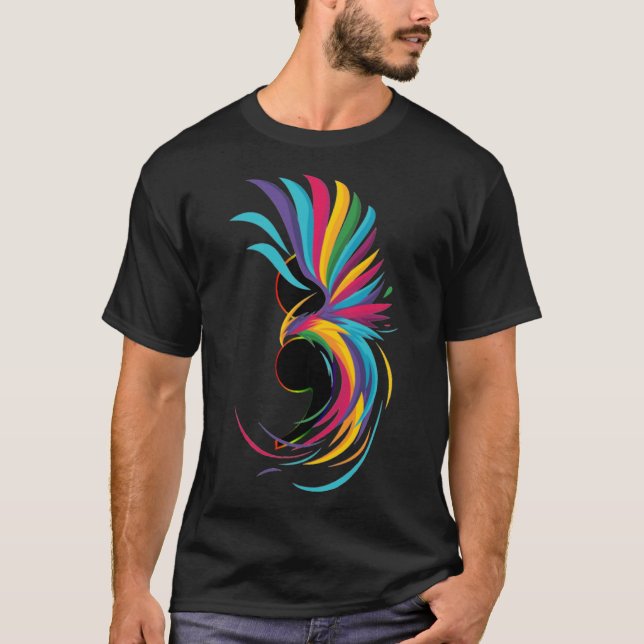 Phoenix Stigning från ett semikolon T Shirt (Framsida)