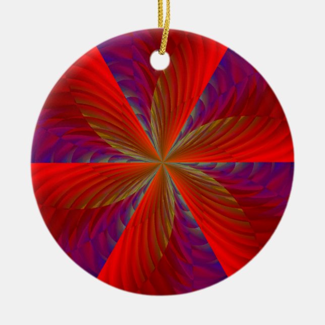 Phoenix Stigning Julgransprydnad Keramik (Framsidan)