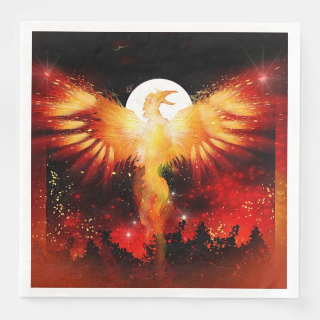 Phoenix Stigning Napkin Pappersservett (Framsida)