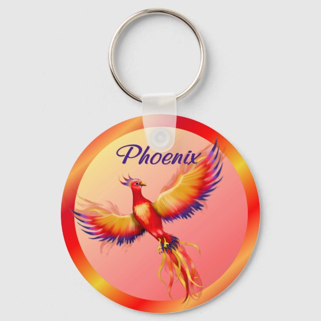 Phoenix Stigning Nyckelring (Framsida)