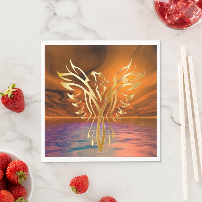 Phoenix Stigning Pappersservett (Insitu)
