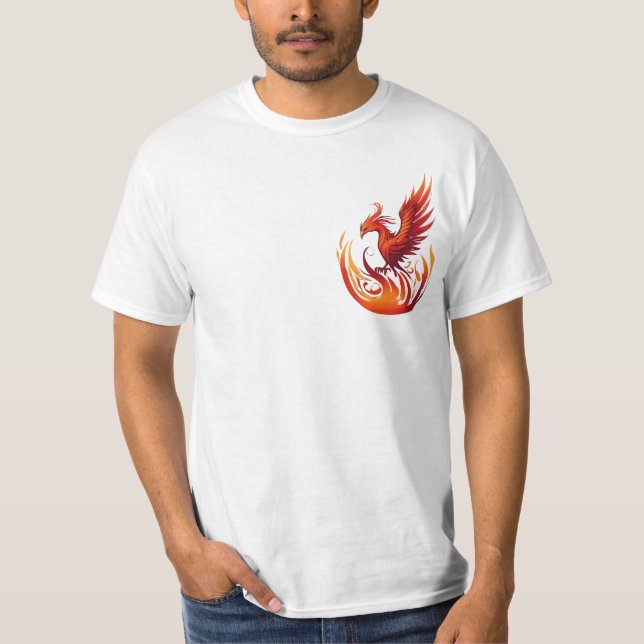 Phoenix Stigning - Symbol för styrka och förnyelse T Shirt (Framsida)