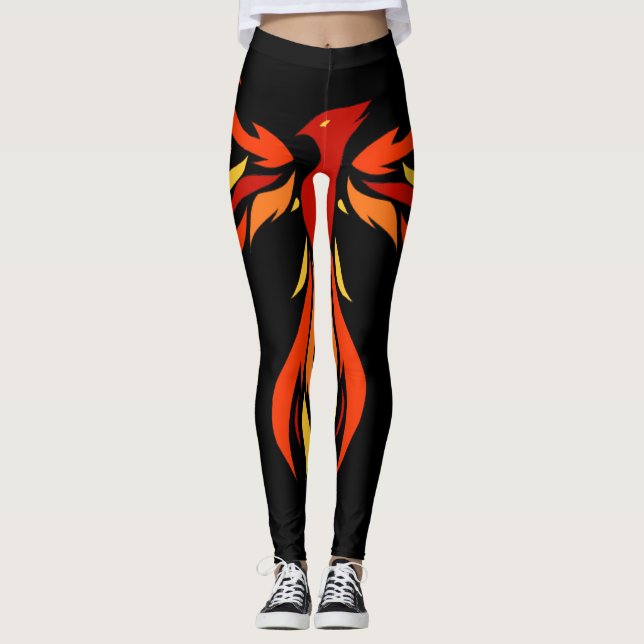 Phoenix styrkastrumpbyxor leggings (Framsida)