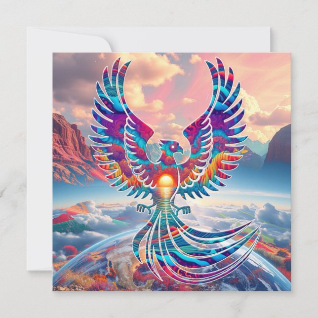 Phoenix Sunrise Julkort (Framsida)