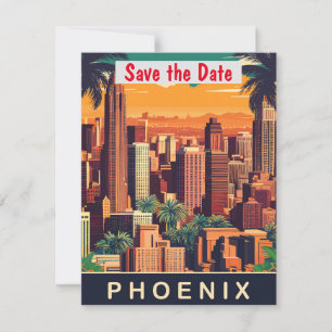 Phoenix Sunset Palms Varmt Välkomnande Spara Datumet